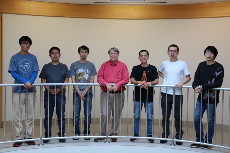 Group 2019.  Left to Right:  Timothy Liao, Yuki Sakai, Masahiro Sakurai, Jim Chelikowsky, Kai-Hsin Liou, Weiwei Gao, Dingxin Fan